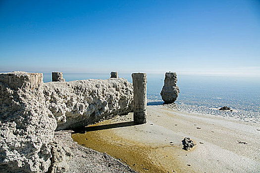 岩石构造,海洋,加利福尼亚,美国
