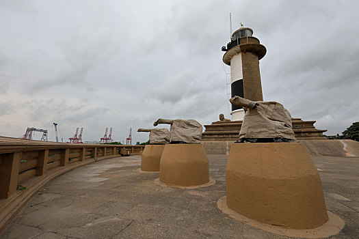 灯塔,港口,科伦坡,斯里兰卡