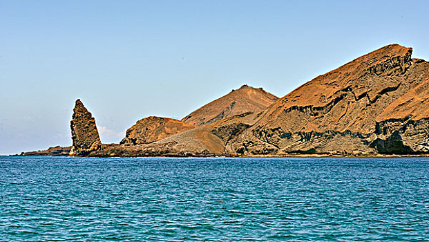 岛屿,顶峰,石头,水,加拉帕戈斯,省,加拉帕戈斯群岛,厄瓜多尔,南美
