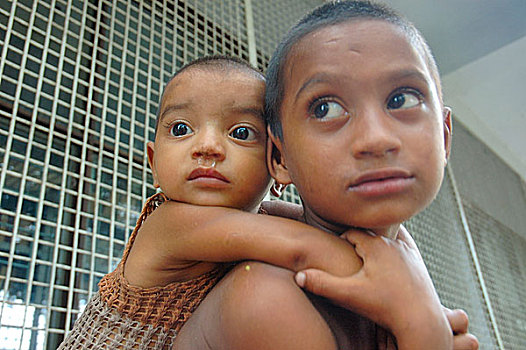 珠宝,请求,一个,地点,达卡,城市,生活方式,父亲,孟加拉,七月,2007年
