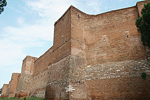 罗马艺术,墙壁,线条,城墙,建造,罗马,帝王,特写,意大利