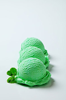 绿色,冰淇淋