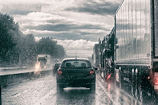 德国,交通,坏天气,高速公路