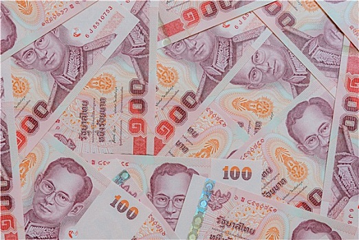 泰国,货币,背景,100