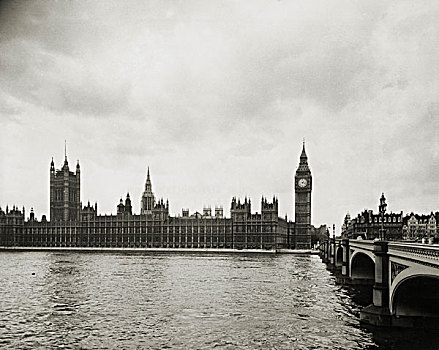 英国,伦敦,大本钟,议会大厦
