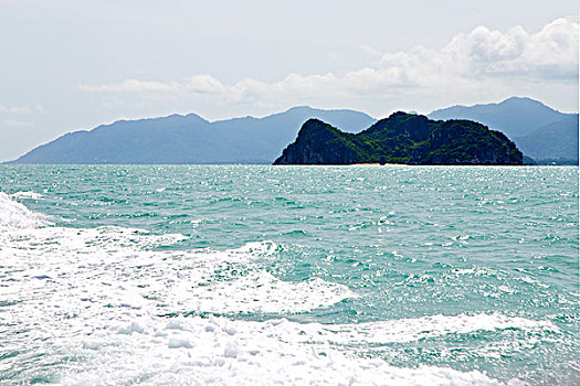 蓝色泻湖,石头,泰国,苏梅岛,湾,抽象,水,南海