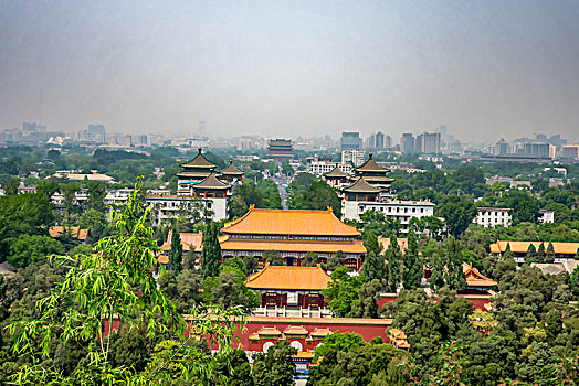 俯瞰北京北中轴线,中轴线