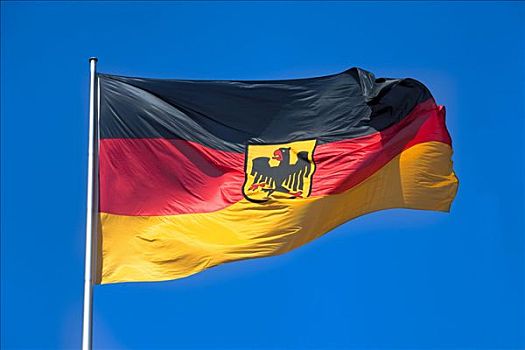 德国,联邦,服务,旗帜