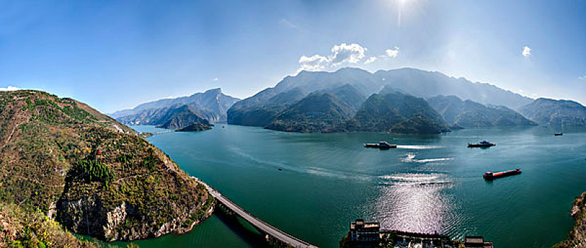 长江三峡奉节江河水域