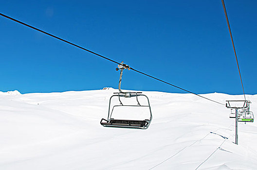 滑雪缆车,椅子,鲜明,冬天,白天