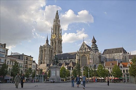 雕塑,圣母教堂,安特卫普,比利时
