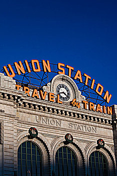 美国,科罗拉多,丹佛,联合车站,历史,火车站