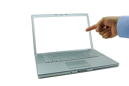笔记本电脑,尖锐,手指