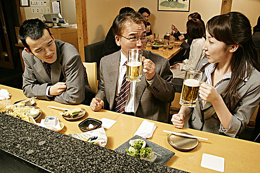 男人,女人,日式,酒吧