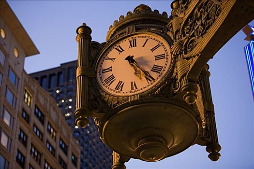 钟表,建筑,芝加哥,伊利诺斯,美国