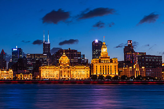 上海外滩建筑夜景