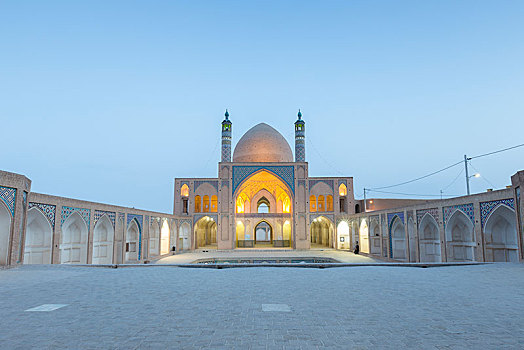 清真寺,黄昏,伊朗,亚洲