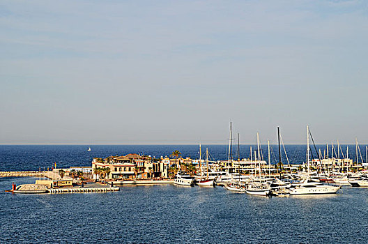船,码头,港口,丹尼亚,白色海岸,阿利坎特,西班牙,欧洲