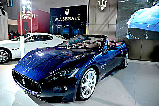 2013年度重庆国际汽车展上展示的玛莎拉蒂汽车