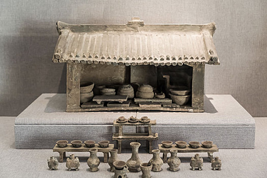 东汉两坡式陶作坊,河南省洛阳博物馆馆藏文物
