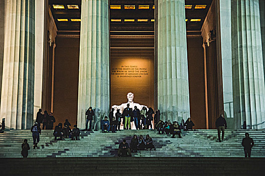 旅游,林肯纪念堂,华盛顿,华盛顿特区,美国,建筑,地标