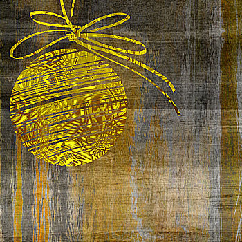 艺术,圣诞节,金色,球,灰色,金色背景