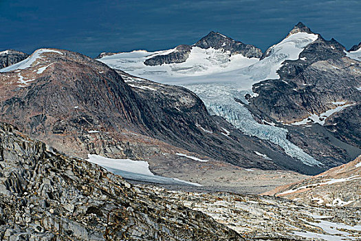 冰河,山峦,半岛,格陵兰东部,格陵兰