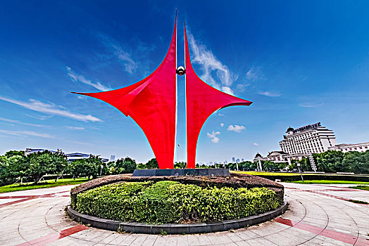 江西省南昌市世纪广场红帆雕塑建筑