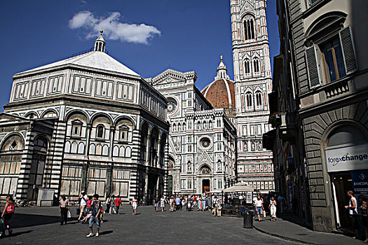 意大利,托斯卡纳,佛罗伦萨,中央教堂,大教堂,圣母百花大教堂