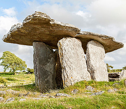 新石器时代,新,石器时代,巨石,设施,布伦,国家公园,克雷尔县,爱尔兰,欧洲