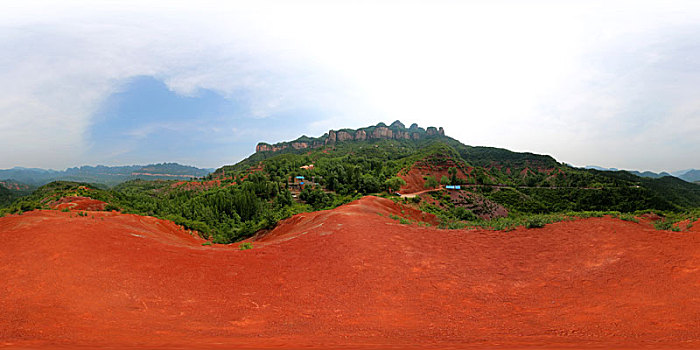 红砂岭全景