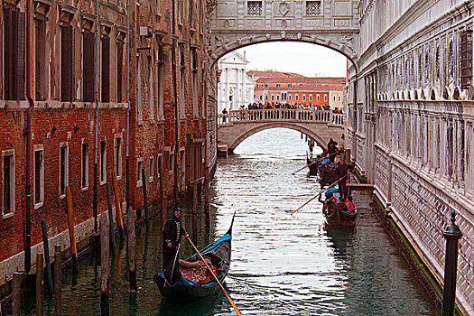欧洲,意大利,威尼托,威尼斯,叹息桥