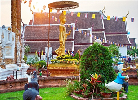 清迈,庙宇,泰国人