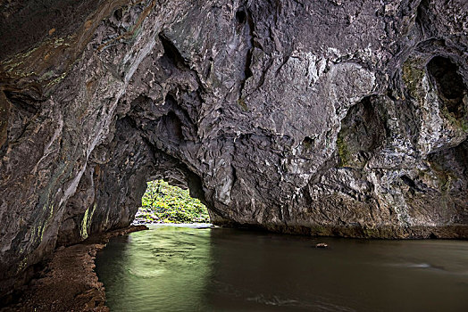 石桥,洞穴,河,区域,斯洛文尼亚,欧洲