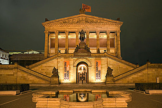 国家美术馆,老国家画廊,柏林,德国,欧洲