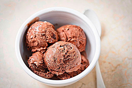 核仁巧克力饼,巧克力冰淇淋