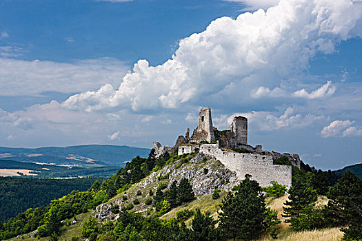 城堡,地区,区域,斯洛伐克,欧洲