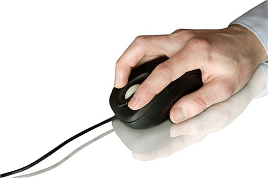 电脑鼠标,手