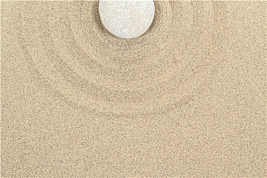禅,石头,沙子,圆