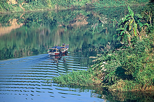 船,湖,分开,孟加拉
