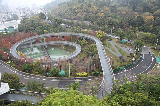 冬季,福建,福州,福道,城市,森林,步道,建筑大奖,钢架镂空,格栅板