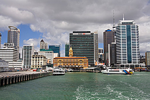 建筑,港口,奥克兰,北岛,新西兰