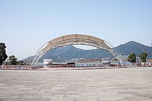 杭州湘湖湖山广场