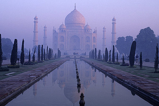 印度,泰姬陵,反射,水池