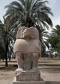 巨大,雕塑,埃及