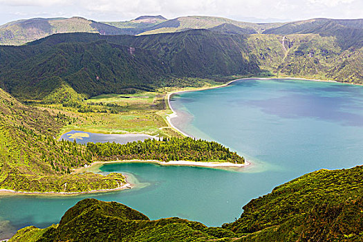 福古岛,水,波城,山丘,岛屿,亚速尔群岛,葡萄牙