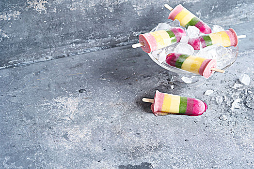 彩虹,酸奶,冰棍