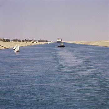 苏伊士运河,湖,埃及