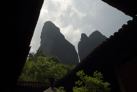 浙江江郎山山峰