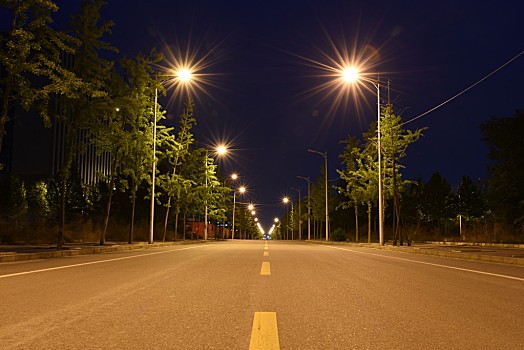 街道路灯图片